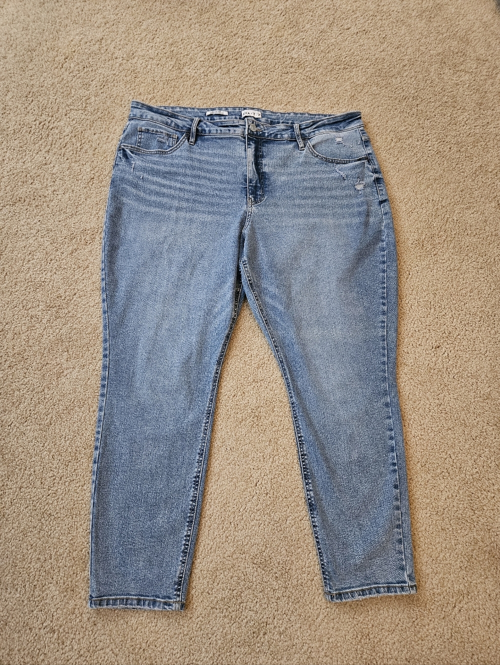 Ava + Viv High-Rise Skinny Light Blue Women’s Size 22 Denim Jeans